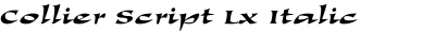 Collier Script Lx Italic